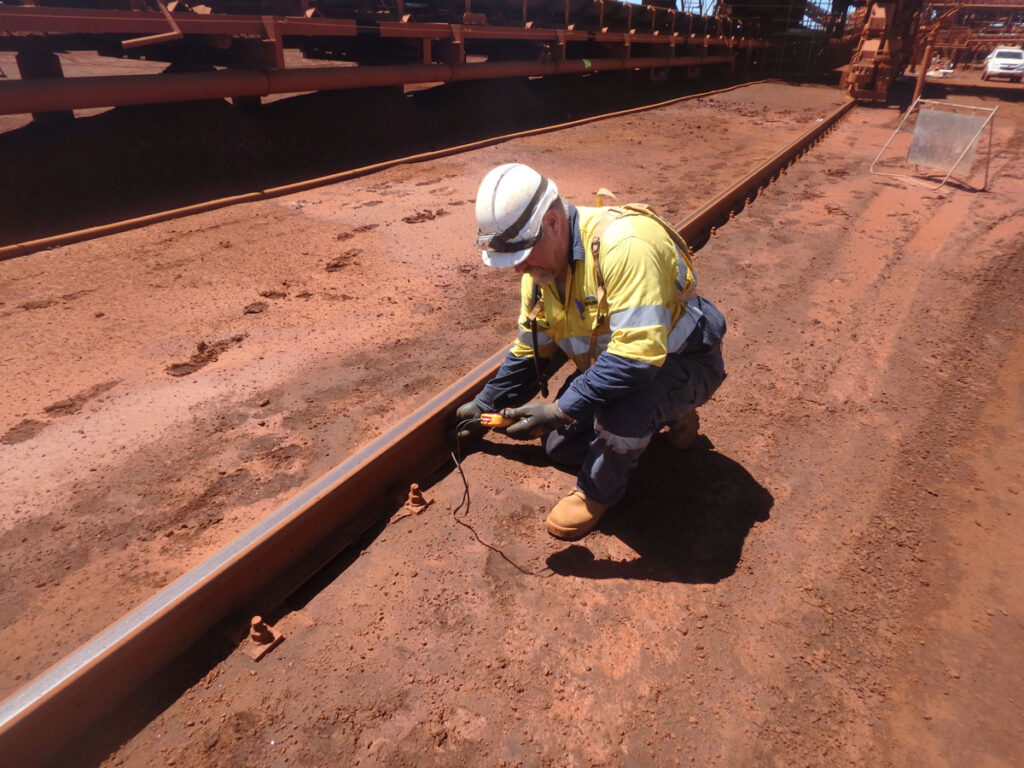 Balance machine rail inspection