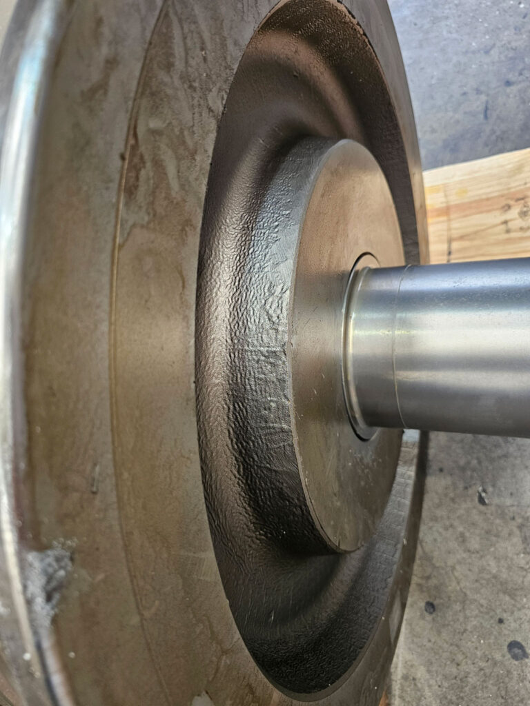 WASS fabricated bogie wheel and shaft